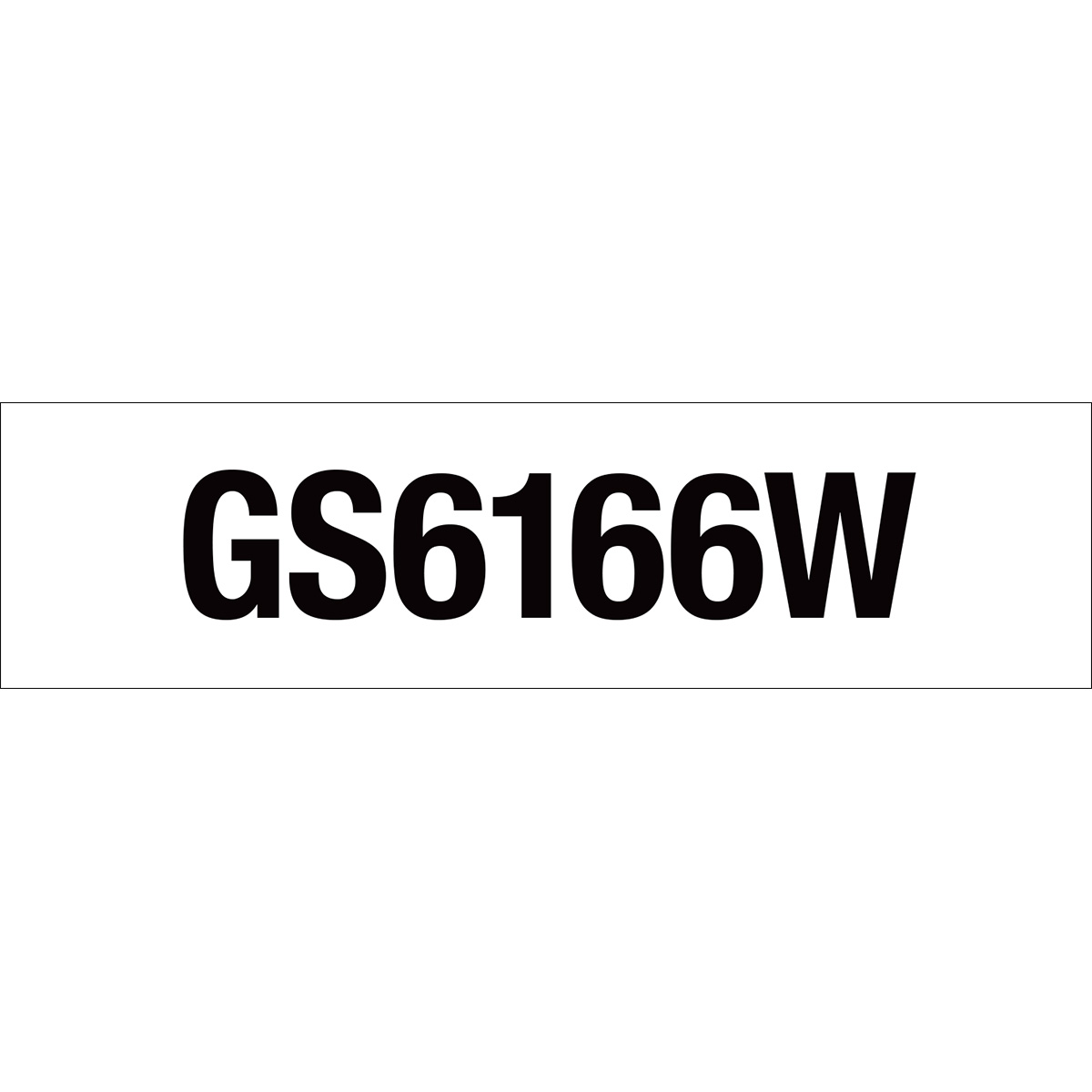 GS6166W Decal Set