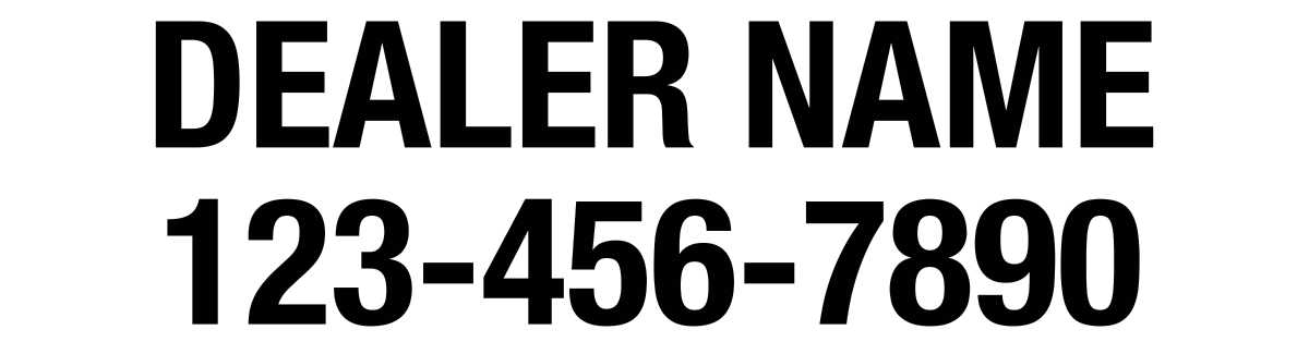 Custom Dealer Decal Set