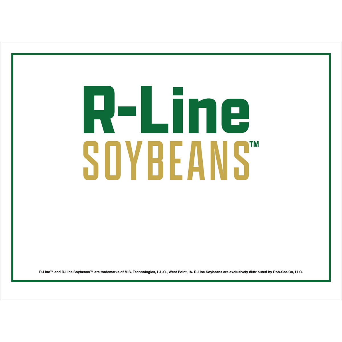 R-Line Blank Field Sign